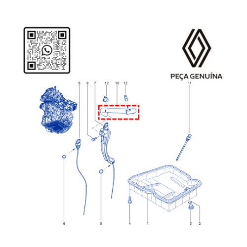 RN 83492R 152583492R MANGUEIRA DO RESPIRO DE OLEO -VARETA- MASTER 2.3 16V M9T 13... - 4